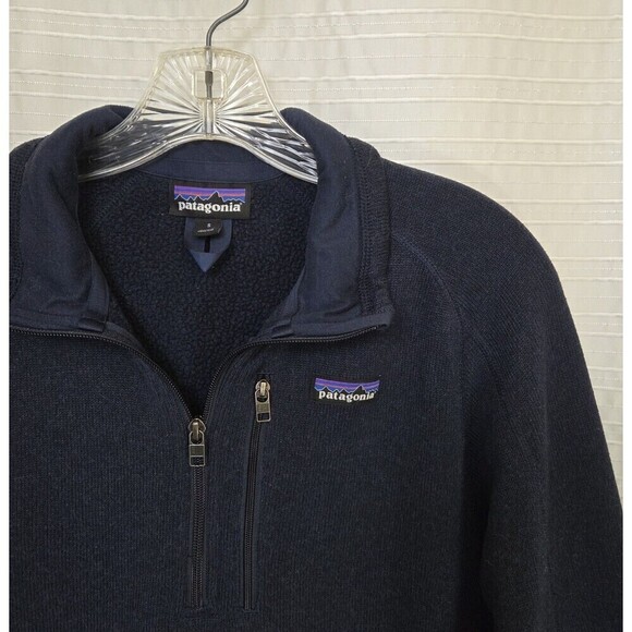 Patagonia Better Sweater Fleece 1/4 Zip Pullover Heather Blue Men's S 25523 - Picture 2 of 9